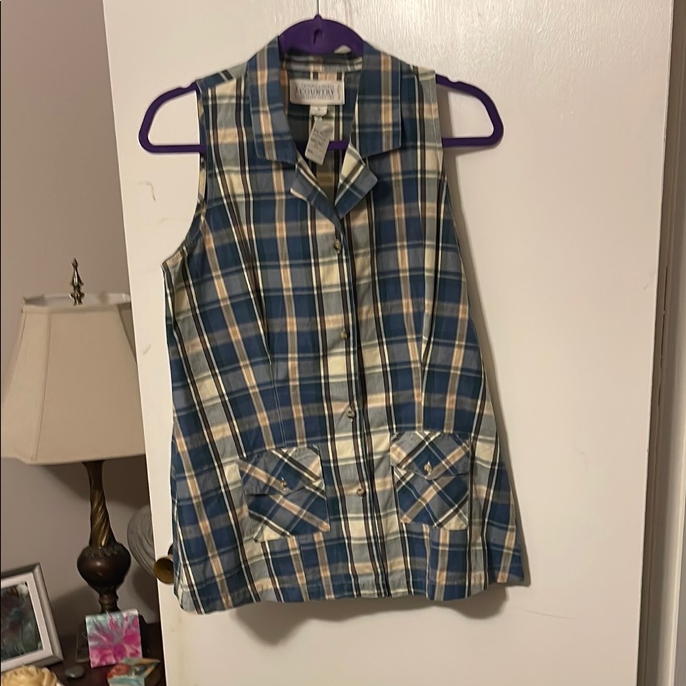 Victoria's Secret Blue Plaid Skirt